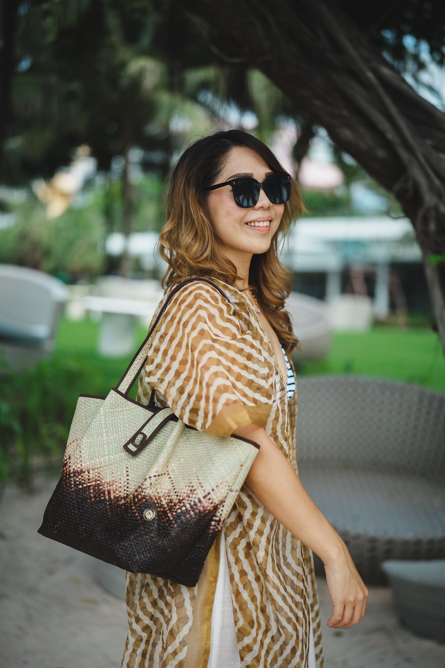 Statement M Tote Brown Shooting Star