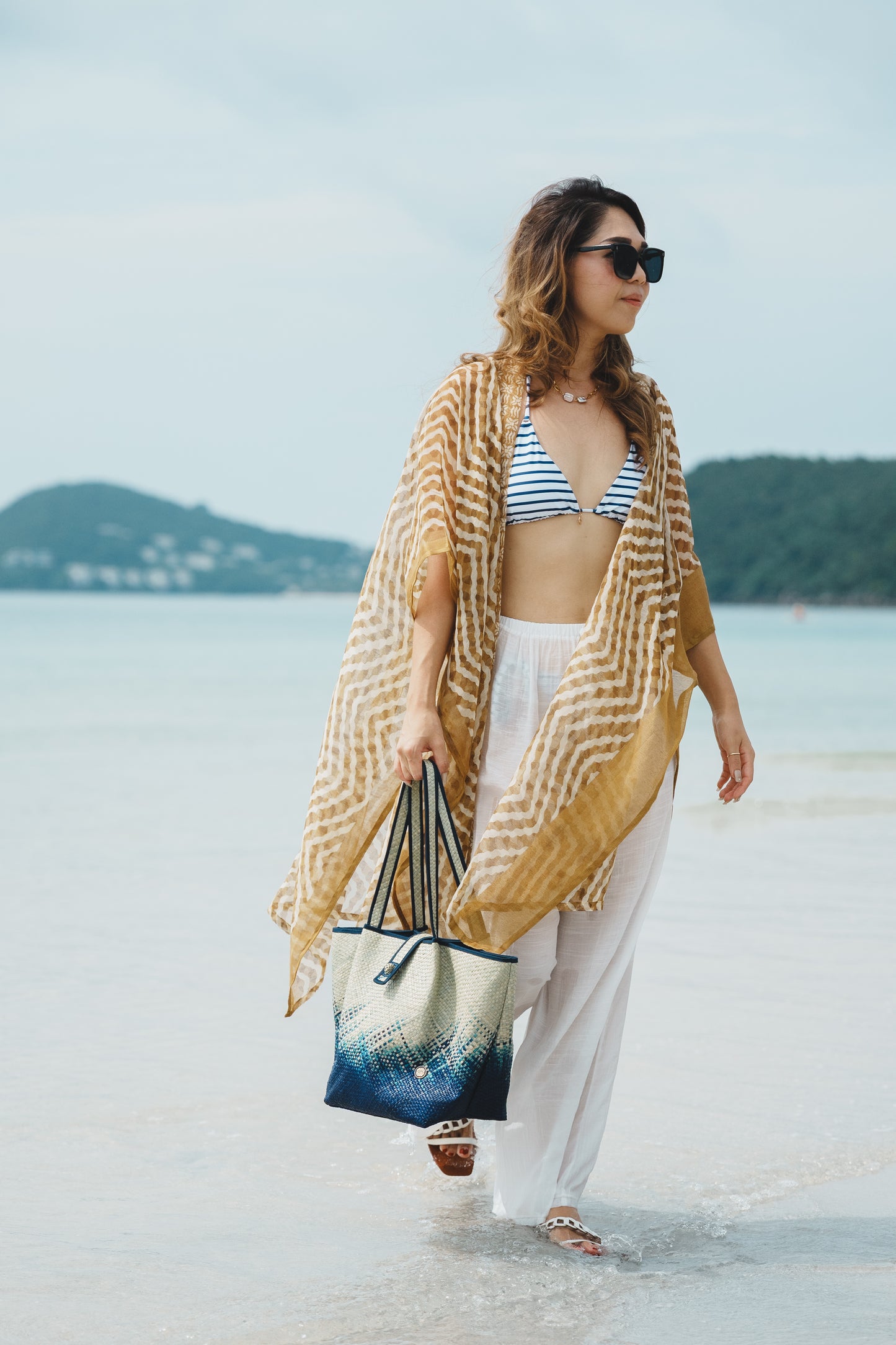 Statement M Tote Blue Shooting Star